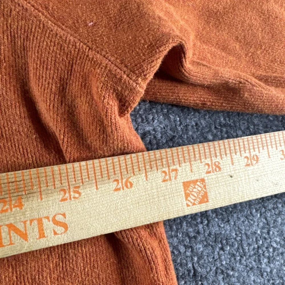 Polo Ralph Lauren Sweater Mens 2XL Orange 1/4 Zip Pullover Mock Neck Preppy